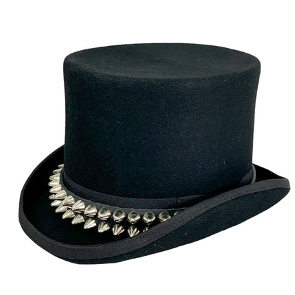 HTPK404  FUNK PLUS TOPHAT WITH 2 ROW UK77 STUD BAND