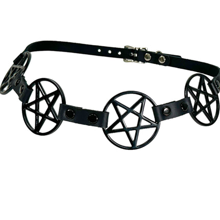 HTPK405-BS   FUNK PLUS TOPHAT WITH BLACK PENTAGRAM BAND