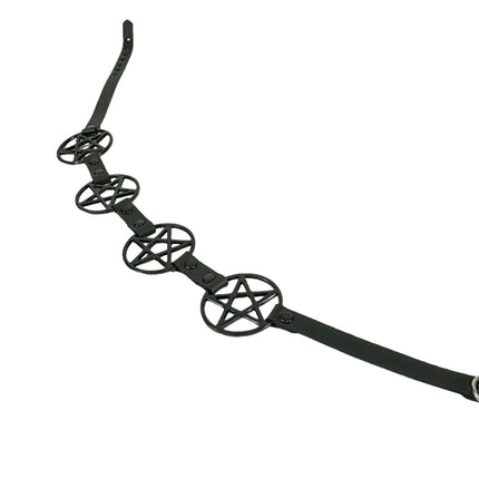 HTPK405-BS   FUNK PLUS TOPHAT WITH BLACK PENTAGRAM BAND