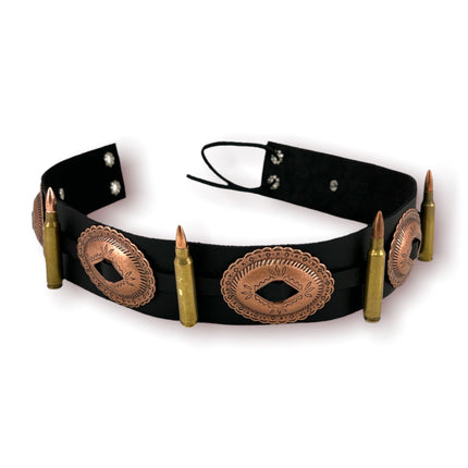 HTB424 223 CALIBER BULLET HAT BAND WITH SILVER OVAL