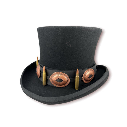 HTB424 223 CALIBER BULLET HAT BAND WITH SILVER OVAL