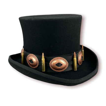 HTB424 223 CALIBER BULLET HAT BAND WITH SILVER OVAL