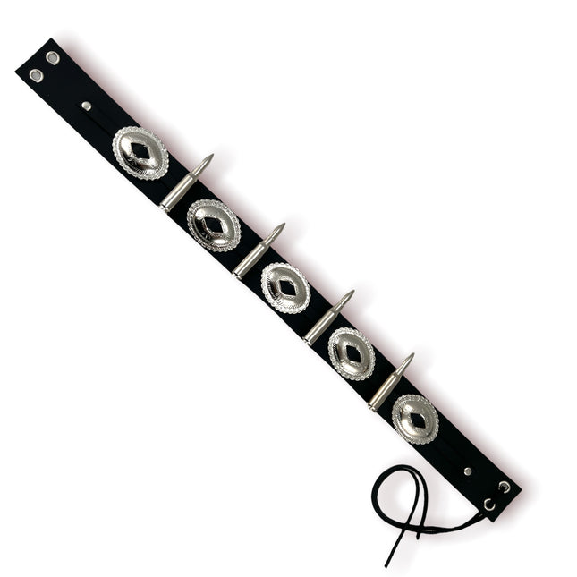 HTB424 223 CALIBER BULLET HAT BAND WITH SILVER OVAL