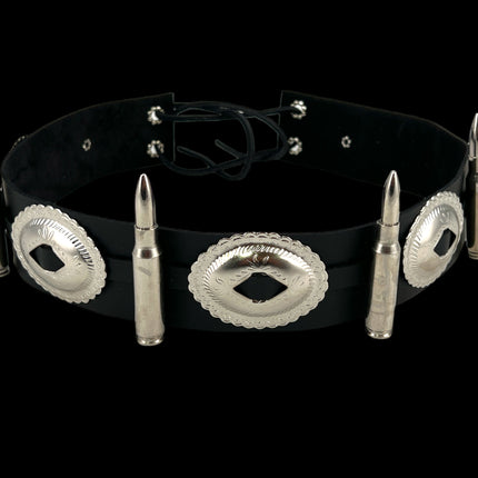 HTB424 223 CALIBER BULLET HAT BAND WITH SILVER OVAL