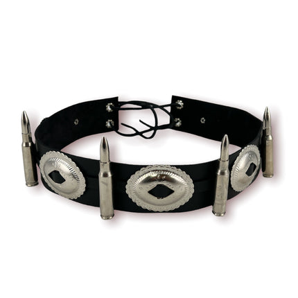 HTB424 223 CALIBER BULLET HAT BAND WITH SILVER OVAL