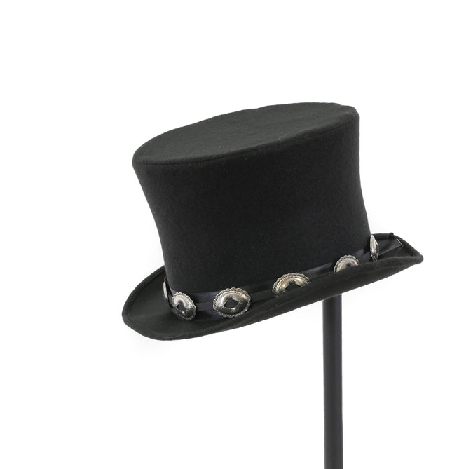 HTB137 SMALL OVAL CONCHO WITH DIAMOND MIDDLE HAT BAND