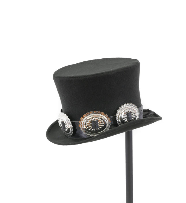 HTB131 OVAL CONCHO WITH RECTANGLE MIDDLE HAT BAND