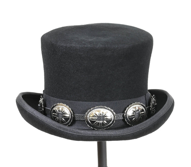 HTB134 OVAL CONCHO WITH SQUARE MIDDLE HAT BAND