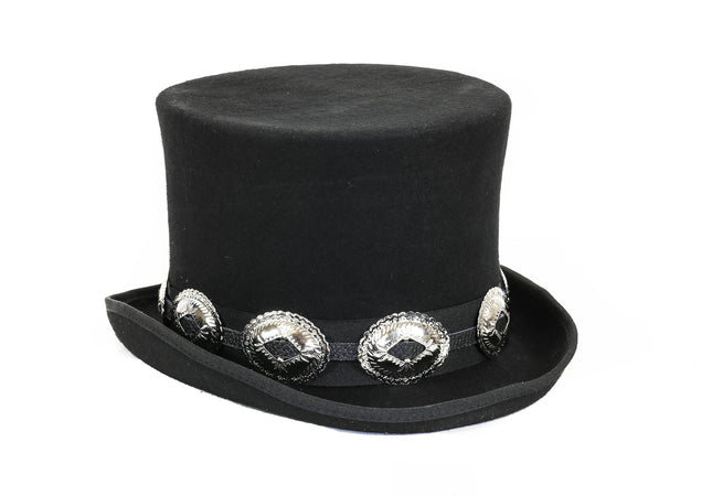 HTB133 OVAL CONCHO WITH DIAMOND MIDDLE HAT BAND