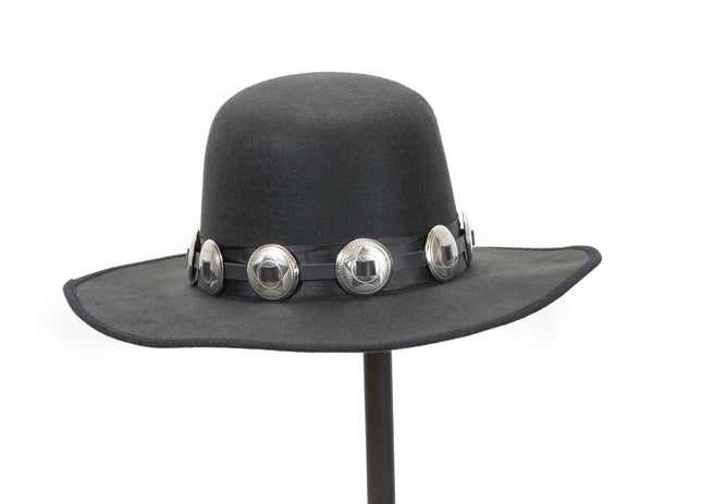 HTB136 1 1/4" STAR CONCHO WITH SQUARE MIDDLE HAT