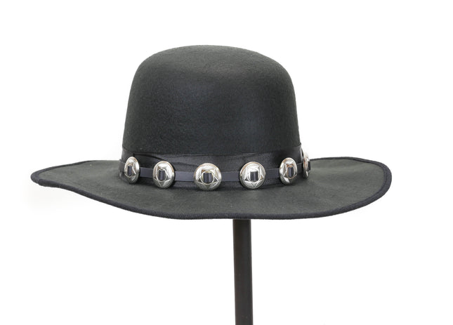 HTB135 1" STAR CONCHO WITH SQUARE MIDDLE HAT BAND