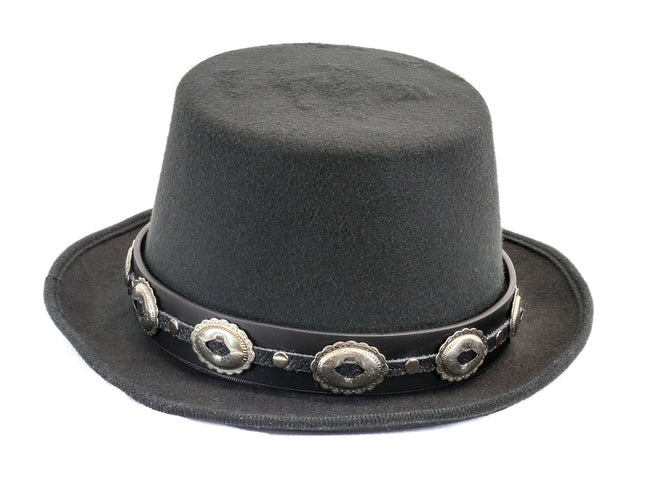 HTP705 TOP HAT WITH SMALL CONCHO