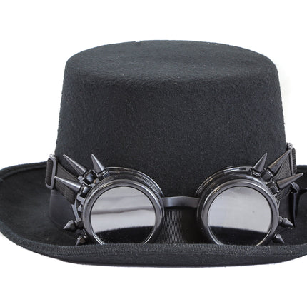 HTP720 TOP HAT WITH SPIKED GOGGLES