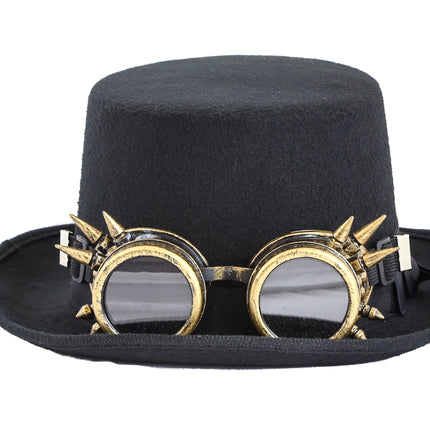 HTP720 TOP HAT WITH SPIKED GOGGLES