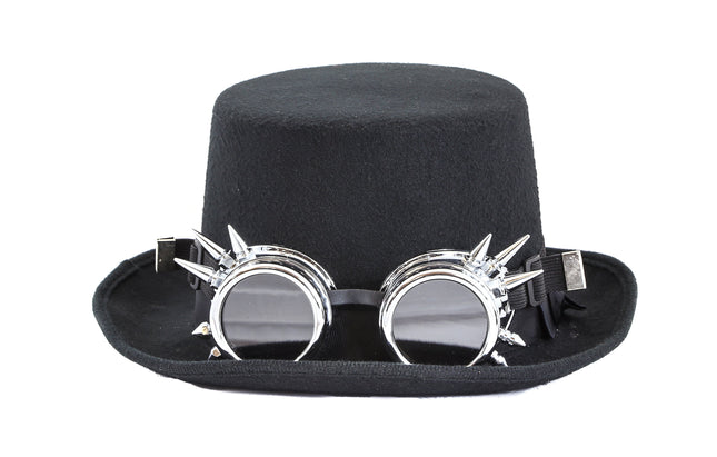 HTP720 TOP HAT WITH SPIKED GOGGLES