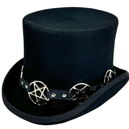 HTPK405  FUNK PLUS TOPHAT WITHPENTAGRAM BAND