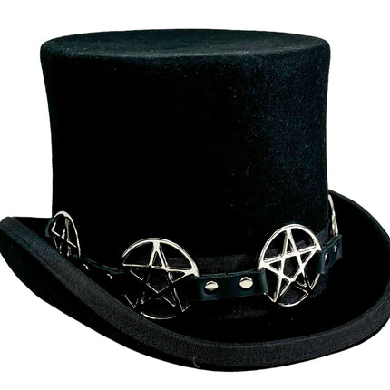 HTPK405  FUNK PLUS TOPHAT WITHPENTAGRAM BAND