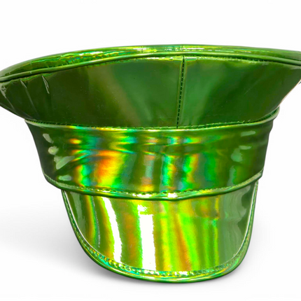 HTR200 RAINBOW HOLOGRAPHIC PLAIN CAPTAIN POLICE HAT
