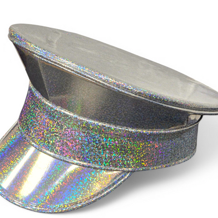 HTR200 RAINBOW HOLOGRAPHIC PLAIN CAPTAIN POLICE HAT