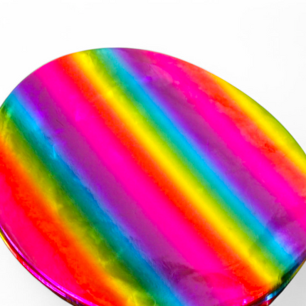 HTR200 RAINBOW HOLOGRAPHIC PLAIN CAPTAIN POLICE HAT