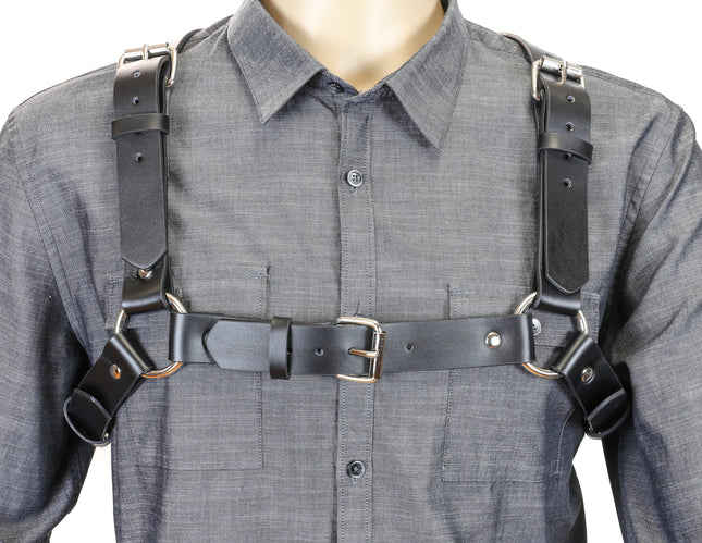 FH143 1 1/4" WIDE 3 BUCKLE BULLDOG HARNESS