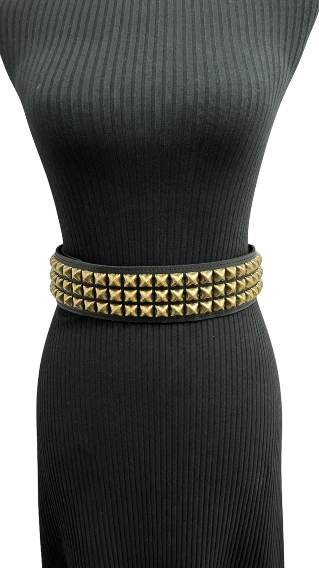 WBT104  STUDDED WOMENS  WAIST BELT