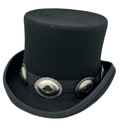 HTPK324 FUNK PLUS TOPHAT WITH THUNDERBIRD CONCHO BAND