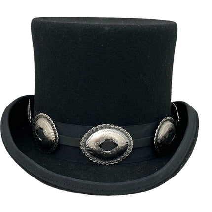 HTPK324 FUNK PLUS TOPHAT WITH THUNDERBIRD CONCHO BAND