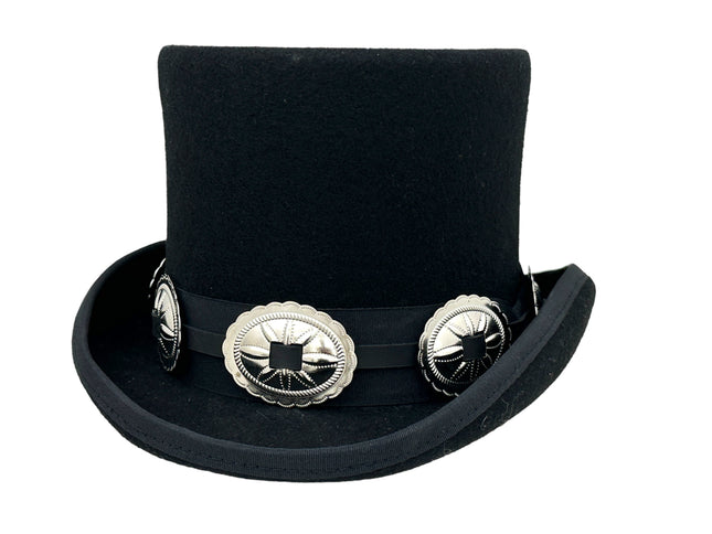 HTPK134 FUNK PLUS TOPHAT WITH LARGE CONCHO BAND
