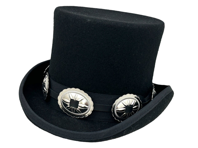 HTPK134 FUNK PLUS TOPHAT WITH LARGE CONCHO BAND