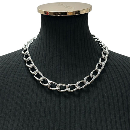 CK992CC HEAVY CHROME CHIAN NECKLACE