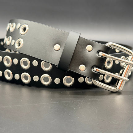BT451 2 ROW EYELET BELT WITH TWO ROS RIVET