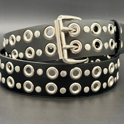 BT451 2 ROW EYELET BELT WITH TWO ROS RIVET