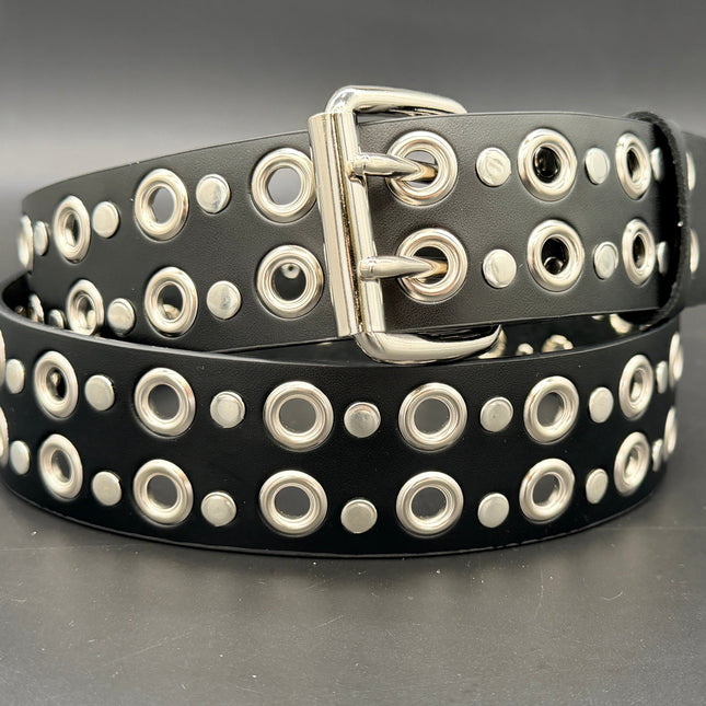 BT451 2 ROW EYELET BELT WITH TWO ROS RIVET