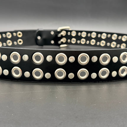 BT451 2 ROW EYELET BELT WITH TWO ROS RIVET