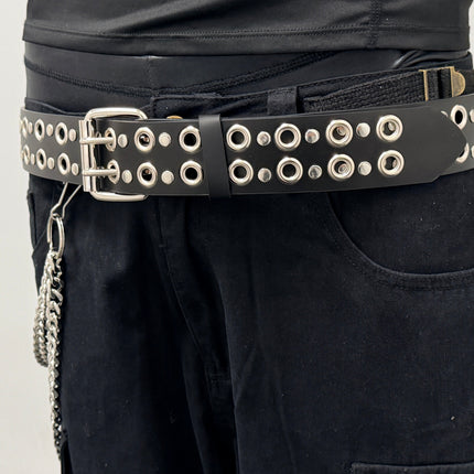 BT451 2 ROW EYELET BELT WITH TWO ROS RIVET