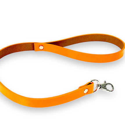 LS400P  LEASH PATENT SHINY NEION  VEGAN STRAPPED TRIGGER CLASP