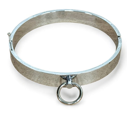 CK129SS FULL METAL STAINLESS STEEL LOCKING COLLAR BDSM