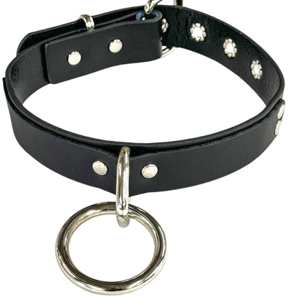 CK103  LARGE RING BONDAGE CHOKER