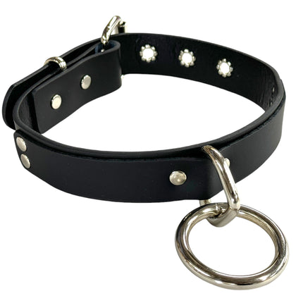 CK103  LARGE RING BONDAGE CHOKER
