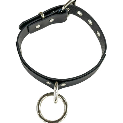 CK103  LARGE RING BONDAGE CHOKER