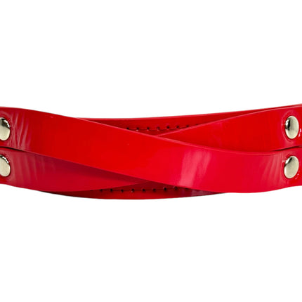 BC501P  PATENT CROSS STRAP  BRACELET