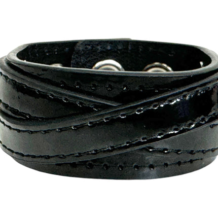 BC501P  PATENT CROSS STRAP  BRACELET