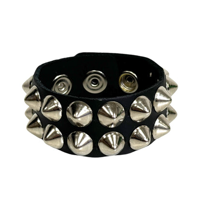 FB149  2 ROW LARGE 1/2" CONICAL BRACELET