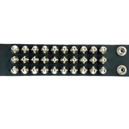 BC256UK 3 ROW LARGE UK77 TALL CONEHEAD BRACELET