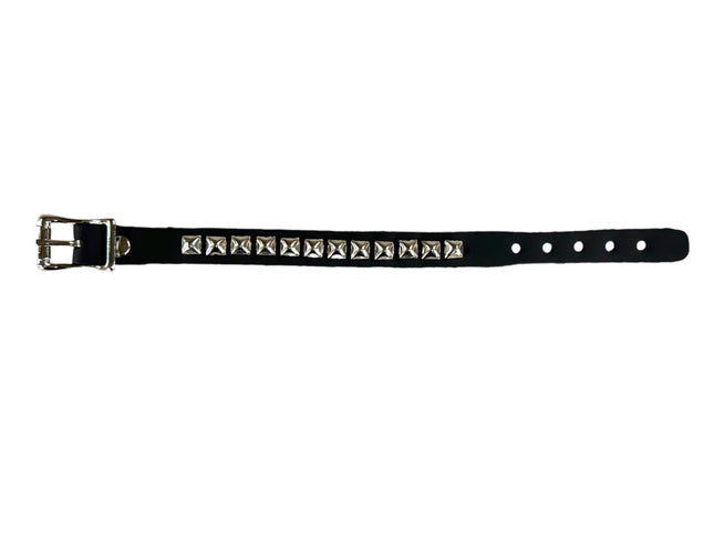 BC176 1 ROW 1/4" MINI PYRAMID BUCKLE BRACELET