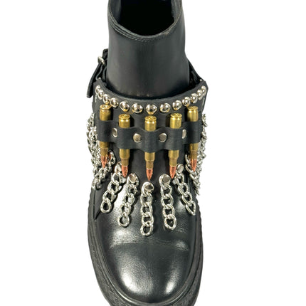 BS109BRS  BULLET CHAIN ROUND STUDDED BOOTSTRAP