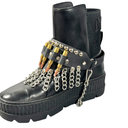 BS109BRS  BULLET CHAIN ROUND STUDDED BOOTSTRAP
