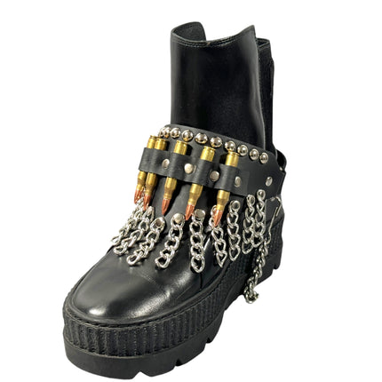 BS109BRS  BULLET CHAIN ROUND STUDDED BOOTSTRAP
