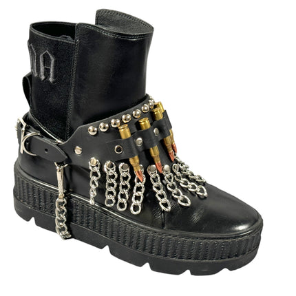 BS109BRS  BULLET CHAIN ROUND STUDDED BOOTSTRAP